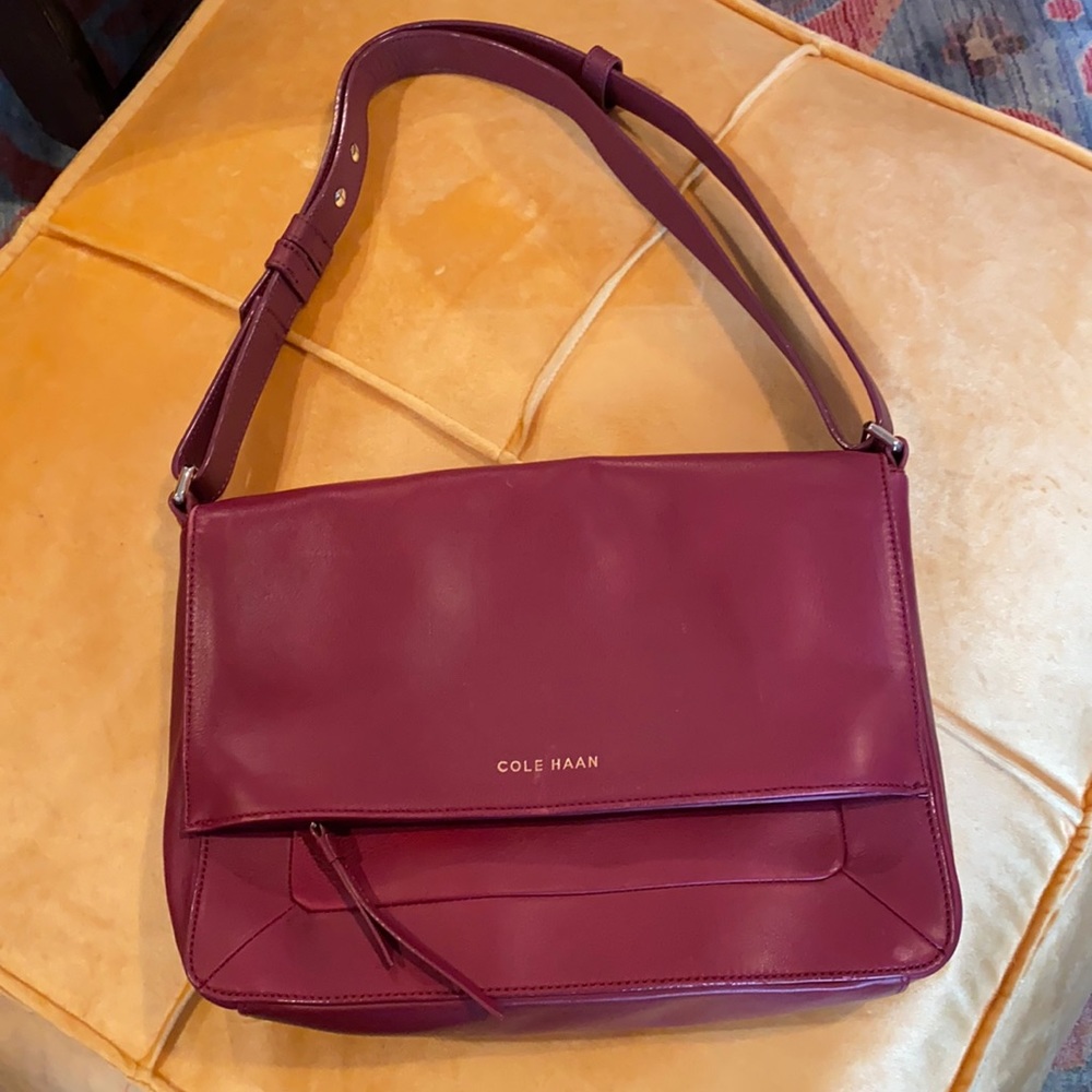 COLE HAAN Leather Handbag with Adjustable Strap